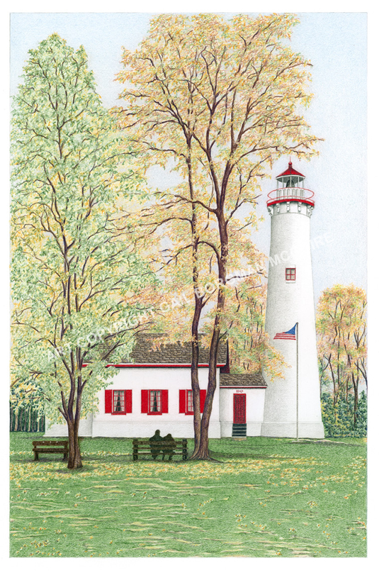 Fourty Mile Lighthouse notecard
